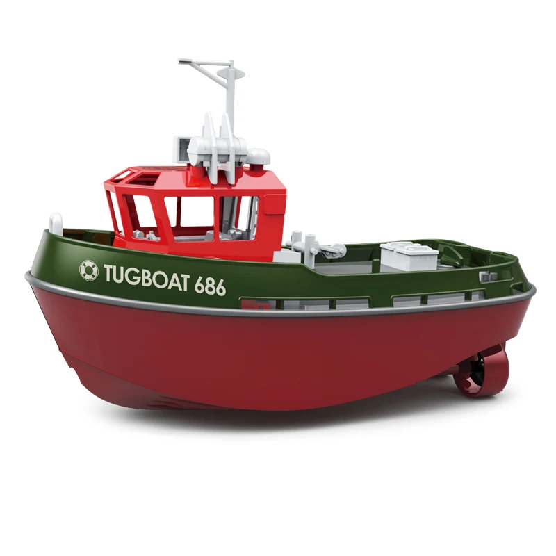 Barco de Controle Remoto 686 2.4g Potente Motor Duplo Longo Alcance Controle Remoto Eletrônico Sem Fio MDUG (verde)
