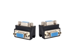 Adaptador Conector Vga Fêmea Fêmea Com Ângulo 90° Para Projetor Display