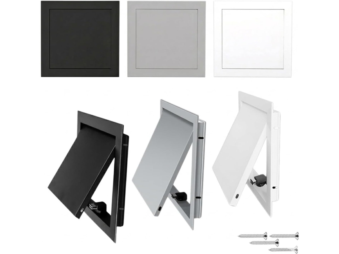 Painel De Acesso Metálico 150x150, 200x200, 300x300 Mm, Escotilha De Inspeção Em Alumínio Com Fecho Magnético Para Gesso