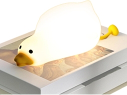 Pato De Pelúcia Portátil Silicone Leve Para Dormir, Com Toque