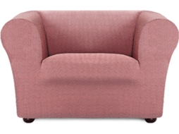 Capa de Poltrona EYSA Chester/Klippan Premium Jaz Tecido Multielástico (130 x 110 x 100 cm - Poliéster e Algodão - Rosa)