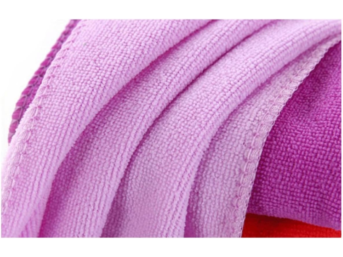 Toalha De Microfibra Absorvente Para Banho E Cabelo, Com Textura Delicada.