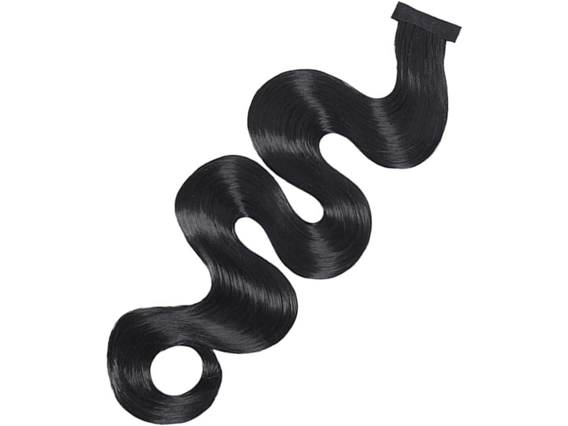 Aplique de cabelo vintage feito de fibras resistentes a altas temperaturas, fácil de modelar e com um visual moderno.
