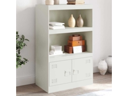 Vidaxl Aparador 67x39x107 Cm Aço Branco