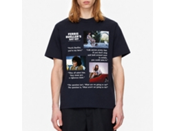 Rockinstone Ferris Bueller's Day Off Quotes Navy Adult T-shirt Size:xxl