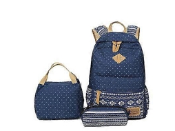 Conjunto De 3 Mochilas Para Estudantes, Mochila De Viagem Estilo Coreano Para Meninas Olysi Shop