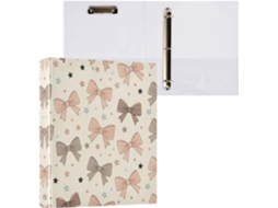 Pasta de 3 Argolas para Papel Tamanho Carta , Organizador Redondas com Prancheta, Suporte Pran (27,9 X 21,6 Cm)