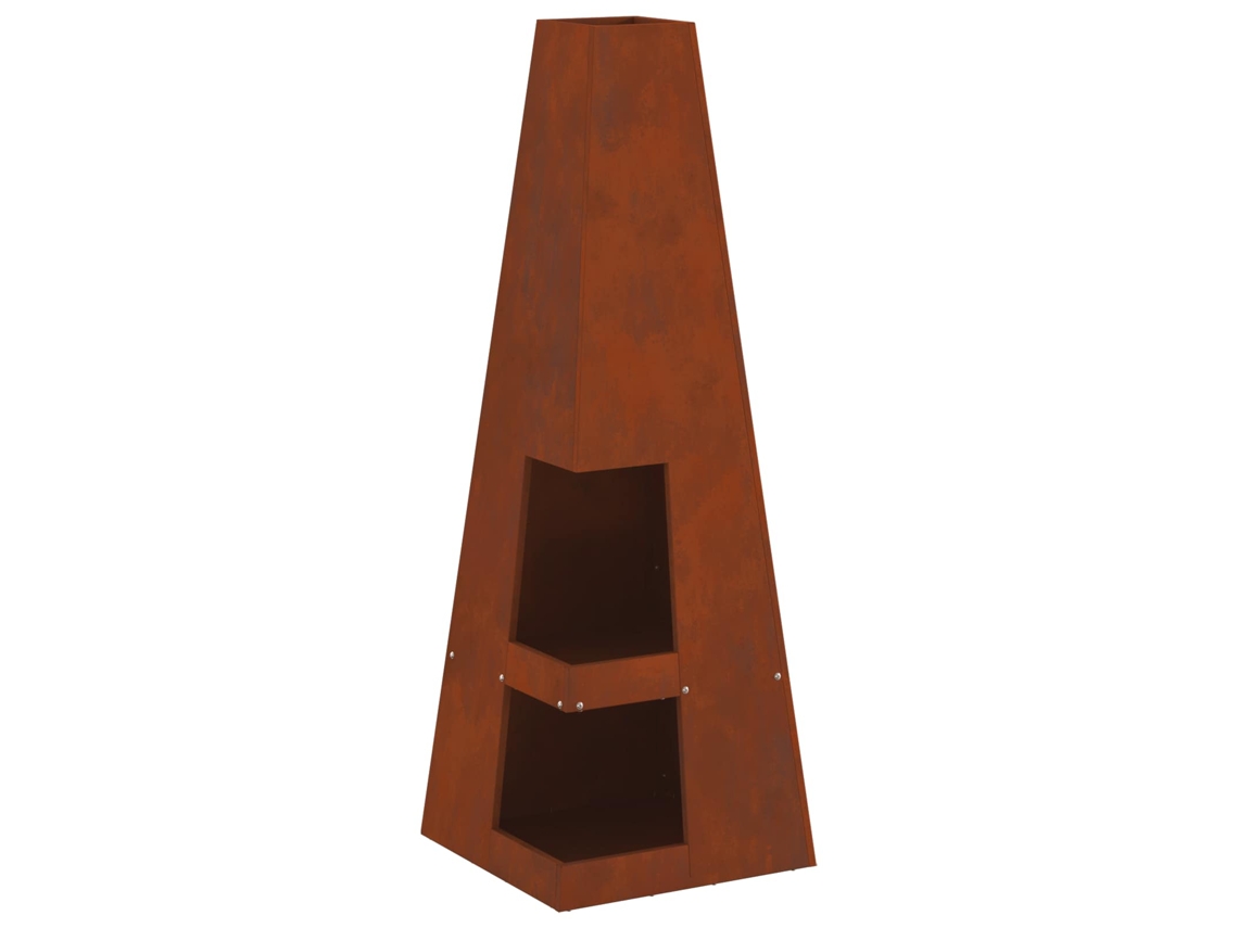 Maison Exclusive - Bowl De Fogo Ferro Enferrujado 35 X 35 X 100 Cm
