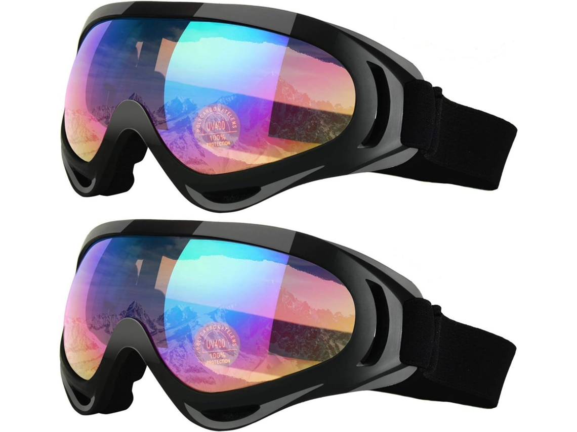 Óculos De Esqui, Pacote Com 2, Óculos De Snowboard Para Crianças, Meninos E Meninas, Jovens, Homens E Mulheres, Capacete Compatíve Aquaforge