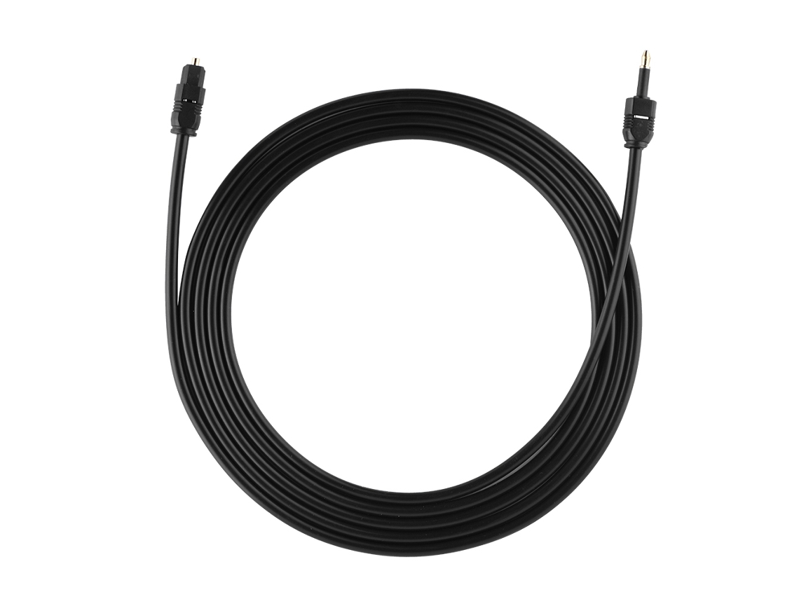 Cabo De Áudio De Fibra Óptica (quadrado Para Redondo, 2 Metros)