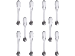 Conjunto de 10 Espátulas de Maquiagem Abs para Rosto, Aplicador de Creme de Beleza Colheres.