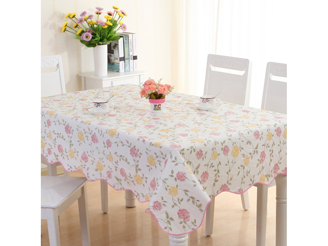 KOFIHETY Toalha De Mesa Retangular Para Interior E Exterior, Tecido Floral Primavera/verão