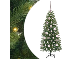 Conjunto 1 Árvore Artificial Vidaxl Verde Plástico (120 Cm)