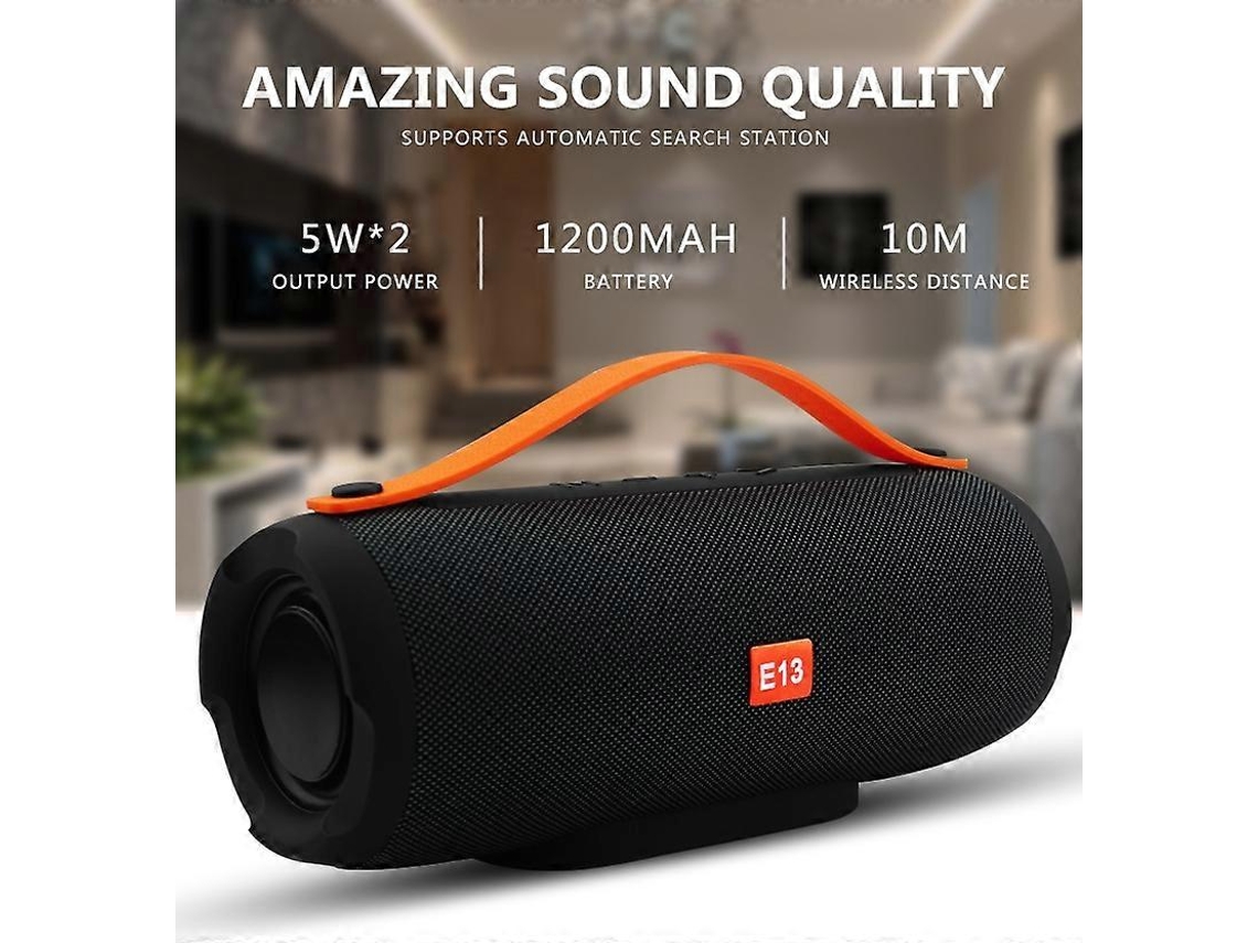 Novoe13 Mini Caixa De Som Portátil Sem Fio Bluetooth Estéreo Rádio Subwoofer Coluna De Música Com Tf Fm Olysi Shop (azul)
