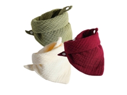 Conjunto De 3 Babadores Bandana Para Bebês, Babadores De Algodão Super Macios Com 4 Camadas, Ideais Para Bebês De 0 A 36 Meses. Ótimo Para Presente.