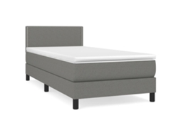 Box Spring Bed, Box Spring Beds Vidaxl Cinzeto Tecido (90 X 200 Cm)