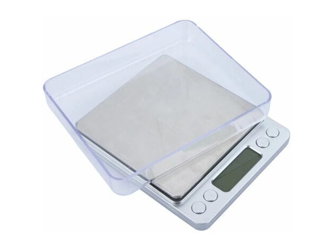 Balança Digital Eletrônica, Com Dois Compartimentos, 500g / 0,01g Brilvibera