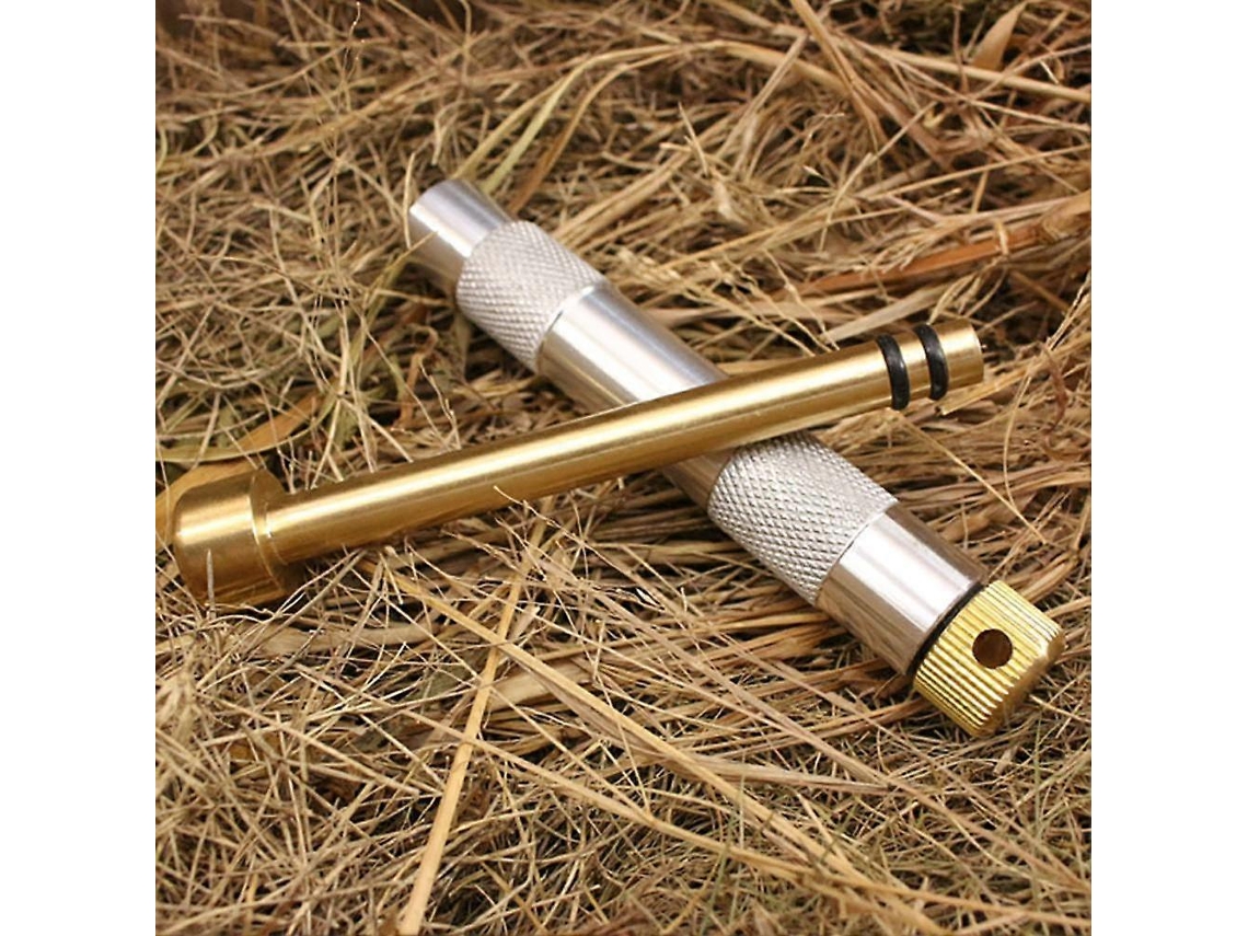 Kit De Iniciador De Fogo Com Êmbolo De Metal Para Camping, Caça E Sobrevivência Ao Ar Livre.