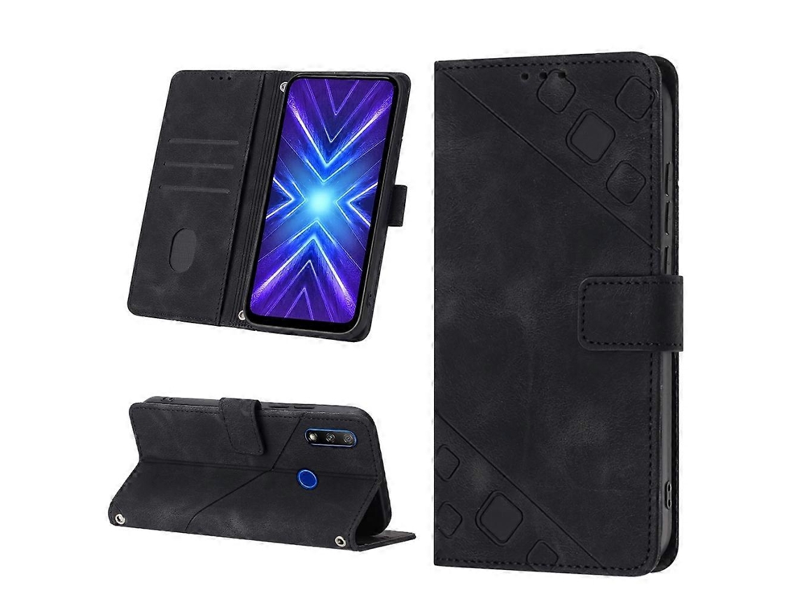 Capa De Celular Em Couro Texturizado Com Toque Aveludado Para Honor 9x Global/huawei P Smart Z/y9 Prime 2019/enjoy 10 Plus