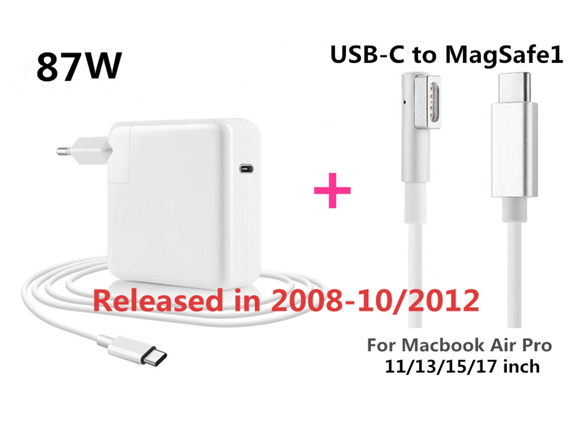 Adaptador De Energia Usb C Pd Magsaf2 De 87 W, Carregador Rápido Para Apple Macbook Pro 15 M1 A1719 A1707 Slowmoose (2016 2020)