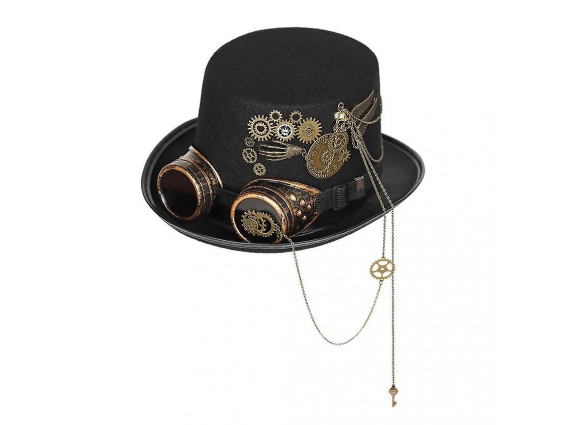2026-sombrero De Halloween Steampunk Con Gafas Y Engranajes Artesanal Para Disfraces Y Fiesta Estilo A