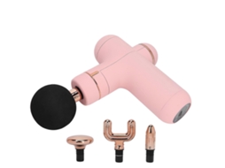 Pistola De Massagem Elétrica Recarregável Para Alívio De Dores Musculares Profundas Com Vibração Nostalgia88 (rosa)