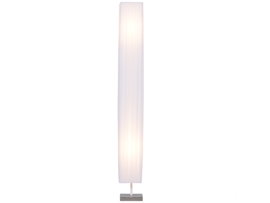 Luminária De Pé Com Base De Aço Inoxidável, Interruptor De Pedal, Abajur De Tecido E Soquete E27 De Dupla Cabeça Eoocoo