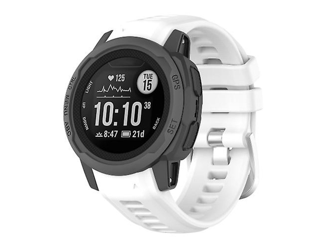 Bracelete de Smartwatch para Garmin Instinct 2S Pulseira de Relógio de Silicone Branca VENISYMLIS
