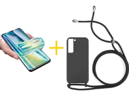 Capa + Película para Samsung Galaxy S22 Plus 5G SKYHE Preto