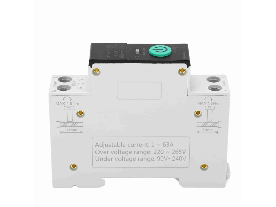 Medidor de Energia Wifi YURU Tuya com Proteção e Controle