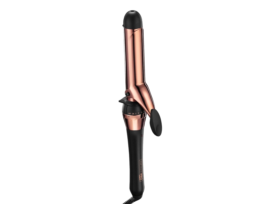 Modelador De Cachos Em Titânio Rosé Gold Com Diâmetro De 1 1/4 Polegadas(3, 2 Cm) Cria Cachos Soltos, Para Uso Em Cabelos Médios E Longos