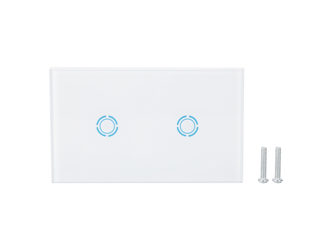 2 Interruptores de toque inteligentes (com controle remoto Wi-Fi e controle de voz)