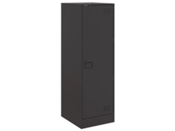 Aparador VIDAXL Preto Aço (34.5 x 39 x 107 cm)
