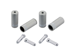 Kit de Terminal de Cabo de Câmbio e Freio Pro Universal 20 Unidades Prateado 5 Mmjagwire