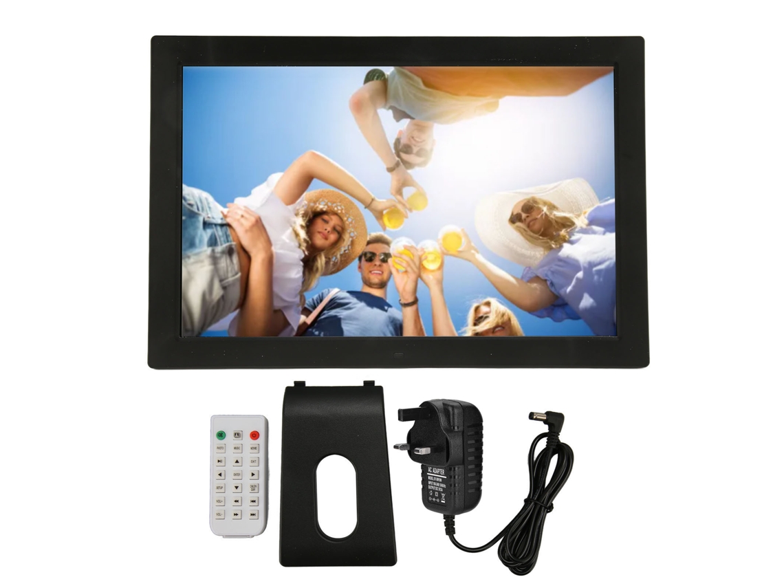 Quadro Digital Fotos Tela Ips 1080p Com Cartão De Armazenamento