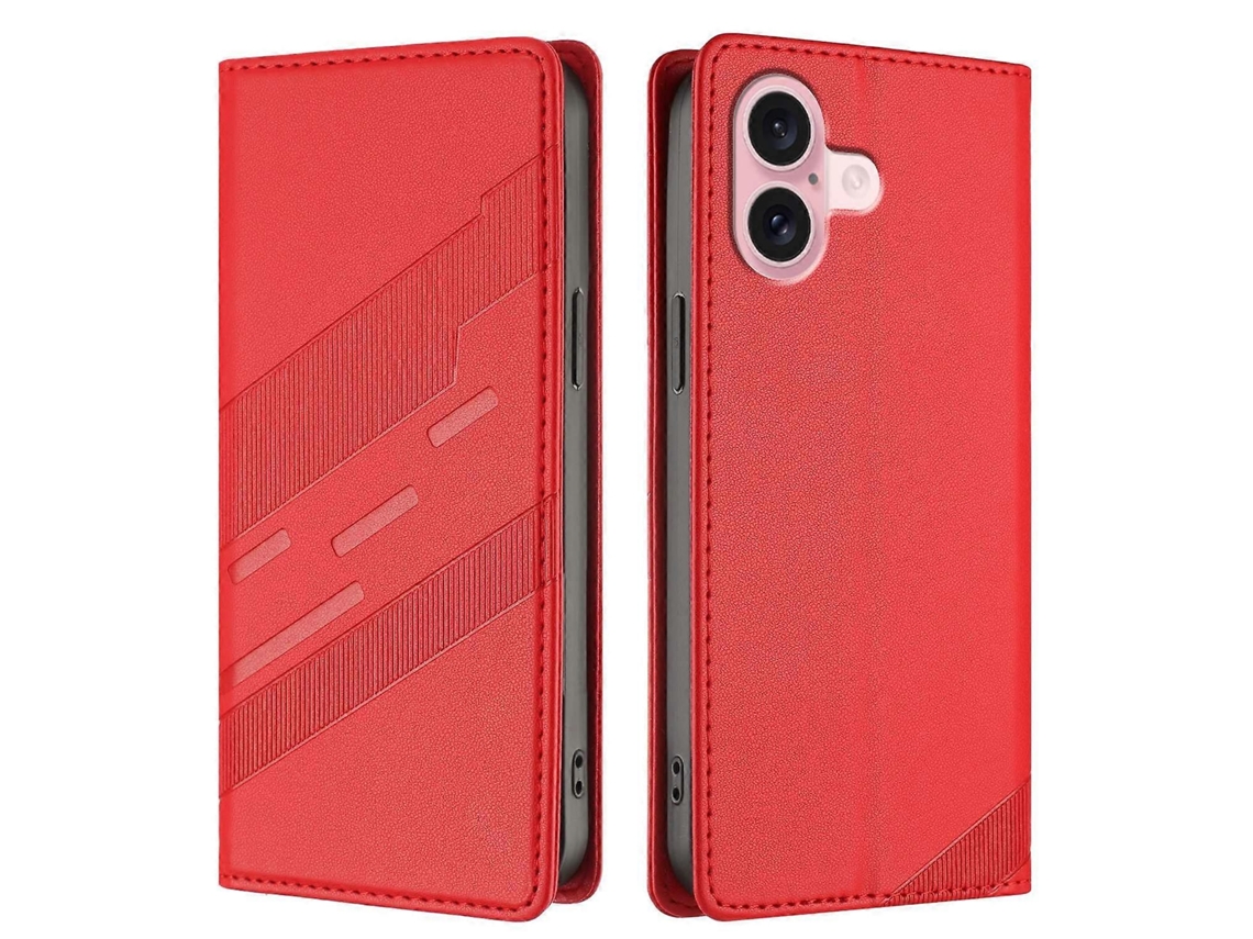 Capas De Celular Estilo Punk Com Suporte Tipo Carteira E Capa De Couro Para Iphone 16