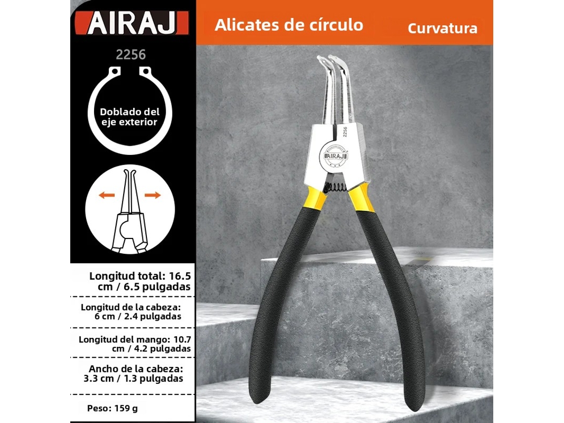 Alicate Multifuncional De 5 Polegadas (curvado Para Fora) Para Remover E Instalar Fechos E Pinos De Brincos.