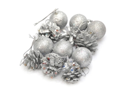 Bolas De Pinheiro Decorativas Natalinas Para Decorar E Adornar