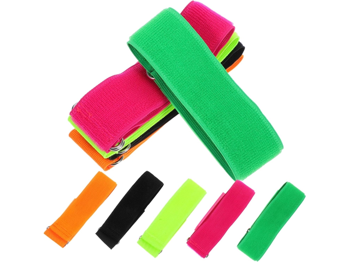 Besportble Conjunto De 10-faixas Elásticas Ajustáveis Para Corrida Três Pernas, Ideais Jogos Ao Ar Livre Em