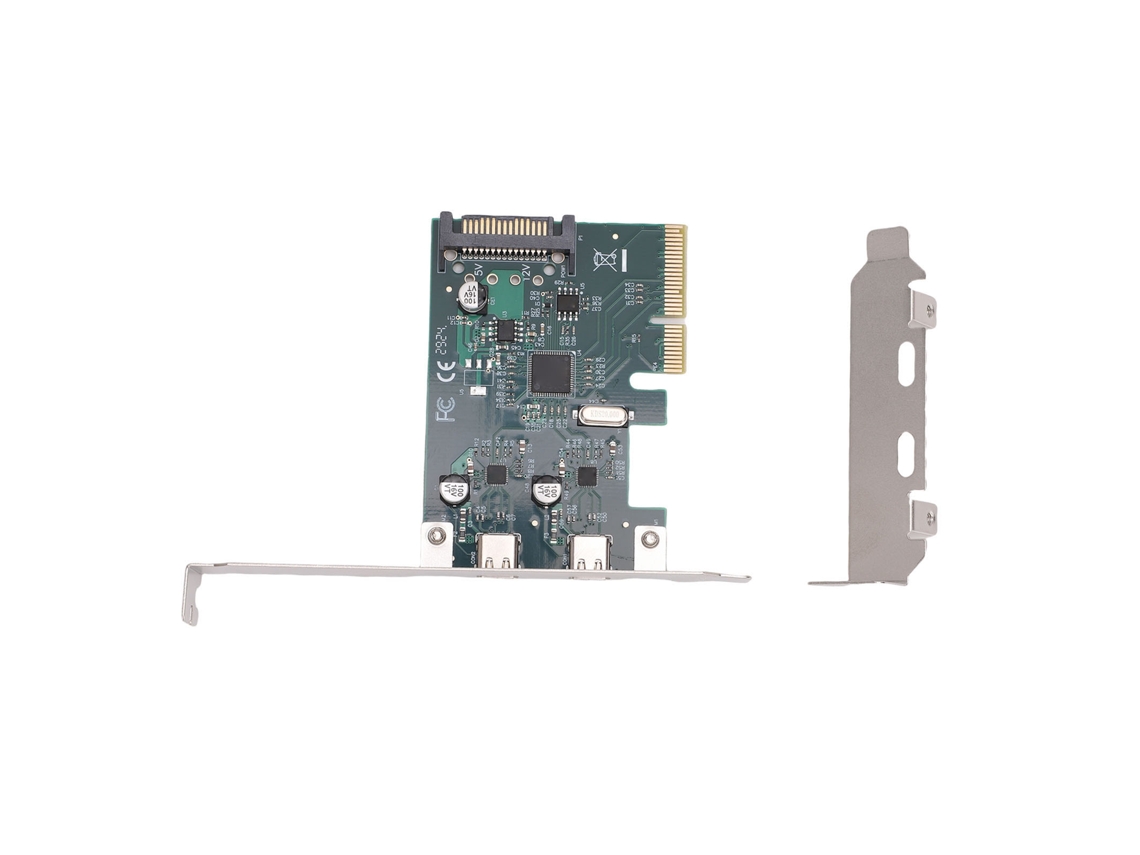 Placa De Expansão Usb 3.1 Gen 2 Pcie 10gbps Hub Usb De 2 Portas Adaptador Pci Express 3.0 X4