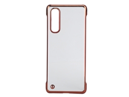 Capa de Telefone Eletroplatada da Oppo com Proteção Meia Capa Simples Transparente EOOCOO