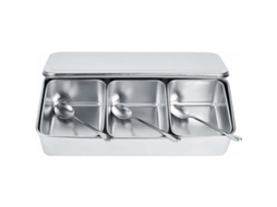 Pote Para Temperos Aço Inox Portátil Camping