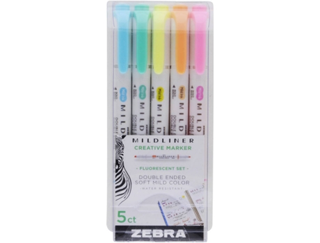 Marcador  Mildliner (Pincel Ponta Dupla - Multicor)
