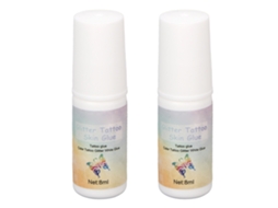 2pcs Cola De Glitter Cosmético Para Pele 8ml Para Olhos Cabelo Rosto - Água Resistente E Seguro
