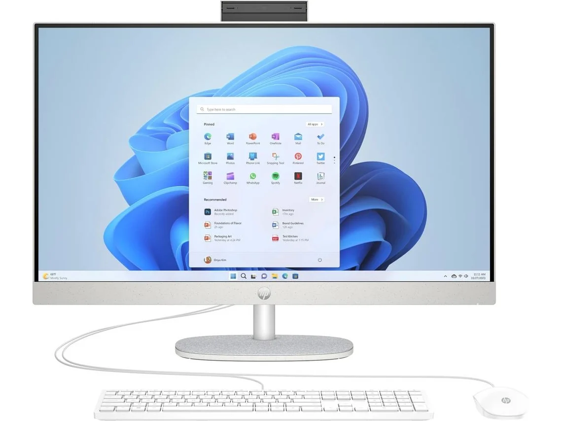 All in One HP 27-CR0000NP ( 27'' - Ryzen 7 7730U 
- RAM: 16 GB - 512 GB SSD PCIe)