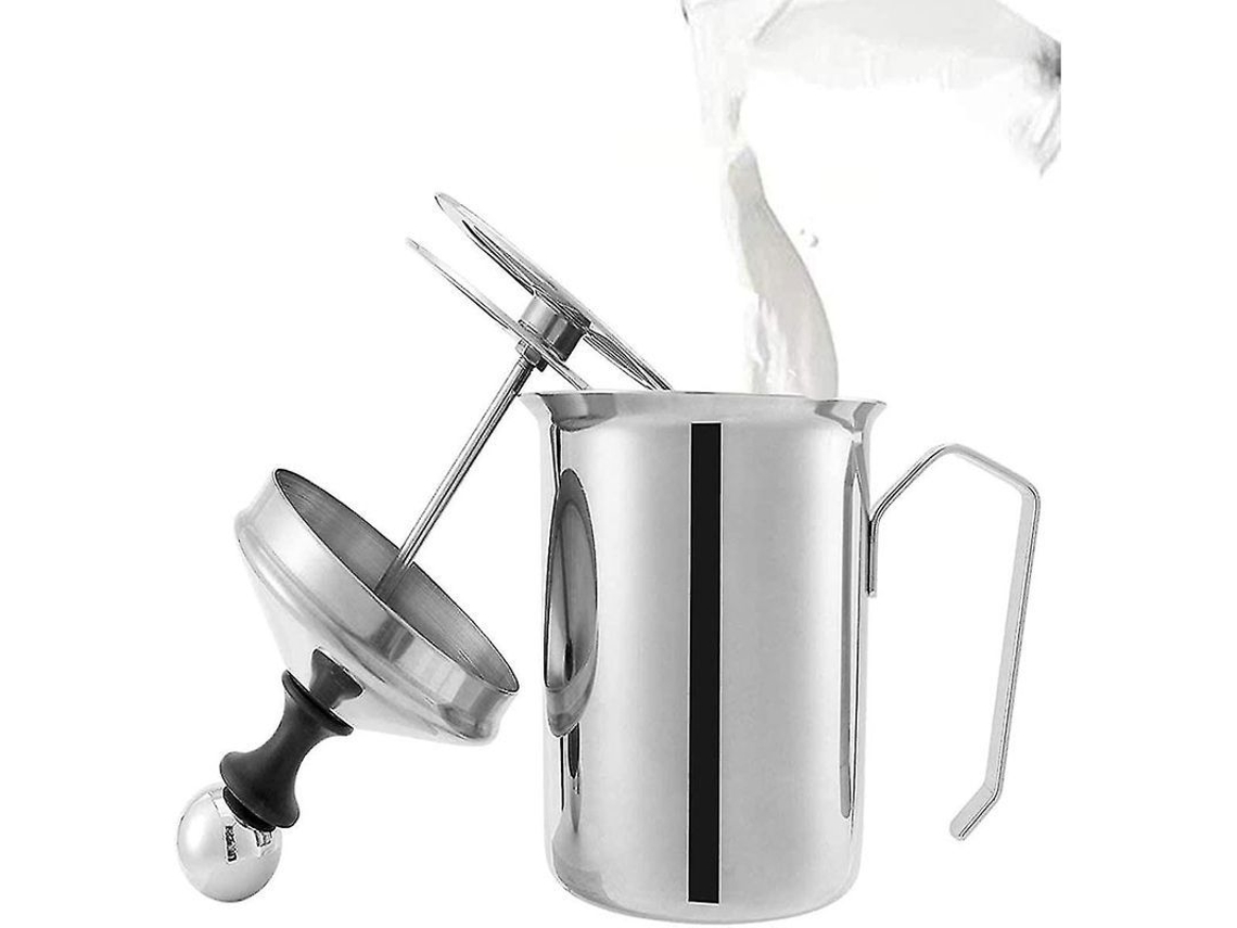 2026 batidor de Leche Manual de Acero Inoxidable de Doble Capa para Café 800ml