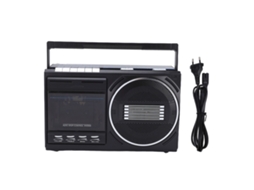 Player Gravador de Cassete EOOCOO (rádio Vintage, Conexão Bluetooth)