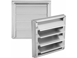 Grade De Ventilação Externa Em Aço Inox Quadrado Com Lâminas Ajustáveis Para Secadora,ar Condicionado,banheiro E Cozinha Btforus