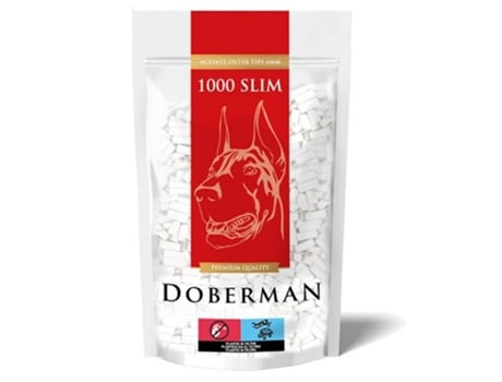 3000 Filtros De Papel Finos Doberman (3 Sacos De 1000 Unidades) (6x15mm)