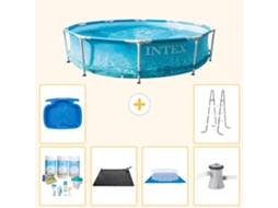 Piscina com Estrutura Redonda 305x76 Cm 7 peças S20970 INTEX